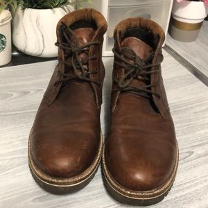 NEXT , Mens 9 , “ waxy finish Chukka boots . Genuine leather .